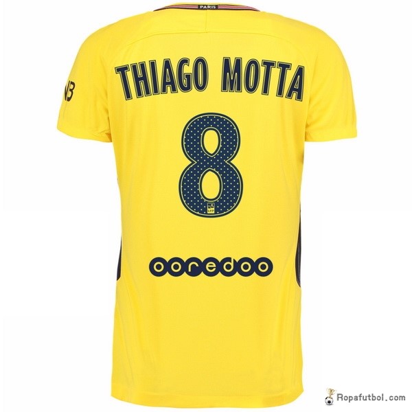 Camiseta Paris Saint Germain Replica Segunda Ropa Thiago Motta 2017/18